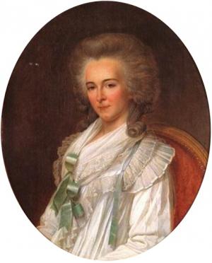 Bathilde d orleans by a member of the ecole francaise