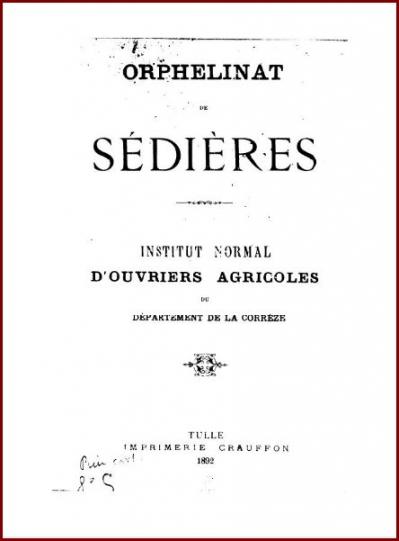 Sedieres livret 1892